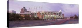 Baseball Stadium at the Roadside, Jacobs Field, Cleveland, Cuyahoga County, Ohio, USA-null-Stretched Canvas