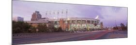 Baseball Stadium at the Roadside, Jacobs Field, Cleveland, Cuyahoga County, Ohio, USA-null-Mounted Photographic Print