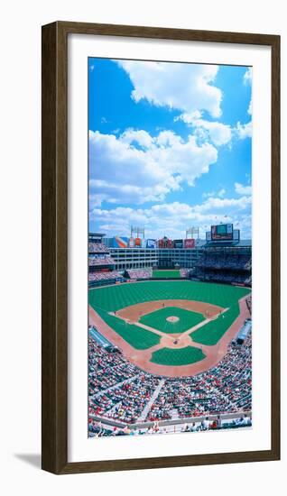 Baseball Stadium, Texas Rangers V. Baltimore Orioles, Dallas, Texas-null-Framed Photographic Print