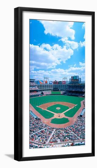 Baseball Stadium, Texas Rangers V. Baltimore Orioles, Dallas, Texas-null-Framed Photographic Print