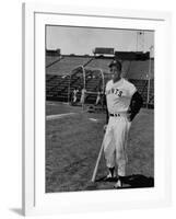 Baseball Star, Willie Mays on the Field-null-Framed Premium Photographic Print