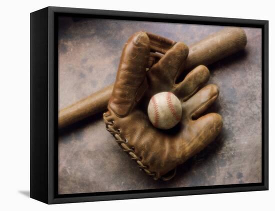 Baseball Still Life-null-Framed Stretched Canvas