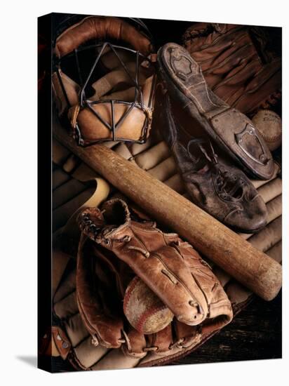 Baseball Still Life-null-Stretched Canvas