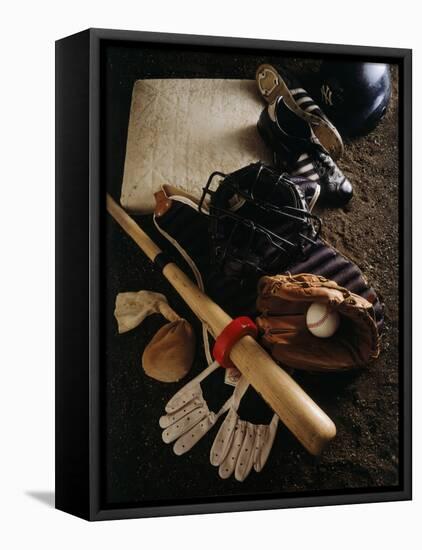 Baseball Still Life-null-Framed Stretched Canvas