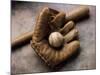 Baseball Still Life-null-Mounted Photographic Print