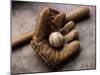 Baseball Still Life-null-Mounted Photographic Print