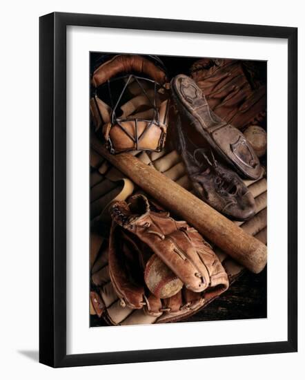 Baseball Still Life-null-Framed Photographic Print