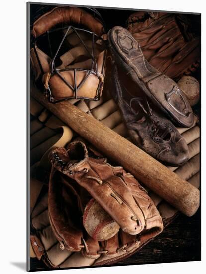 Baseball Still Life-null-Mounted Photographic Print