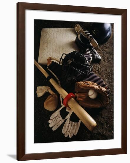 Baseball Still Life-null-Framed Photographic Print