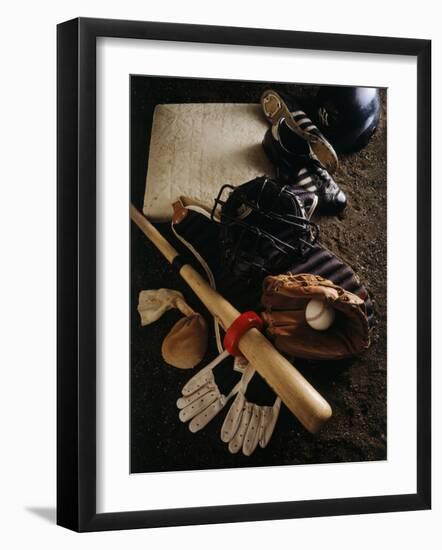 Baseball Still Life-null-Framed Photographic Print