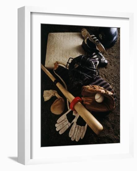 Baseball Still Life-null-Framed Photographic Print