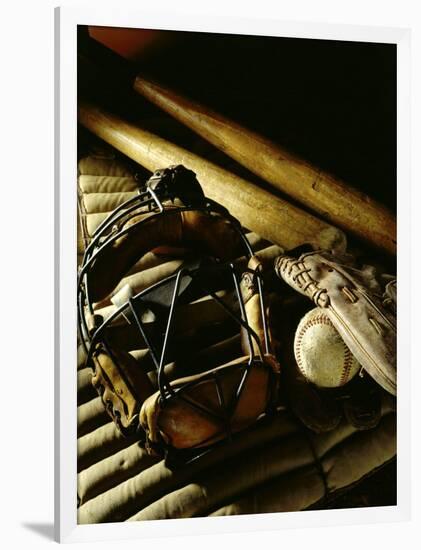 Baseball Still Life-null-Framed Photographic Print