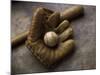 Baseball Still Life-null-Mounted Photographic Print