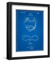 Baseball Stitching Patent-Cole Borders-Framed Art Print