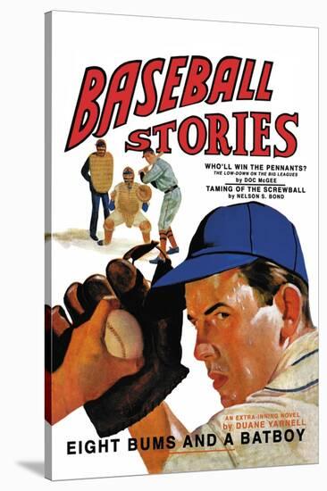 Baseball Stories: Eight Bums and a Batboy-null-Stretched Canvas