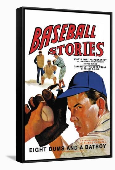 Baseball Stories: Eight Bums and a Batboy-null-Framed Stretched Canvas