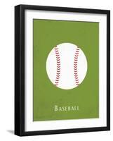 Baseball-null-Framed Art Print