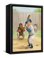 Baseball-Dianne Dengel-Framed Stretched Canvas