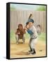 Baseball-Dianne Dengel-Framed Stretched Canvas