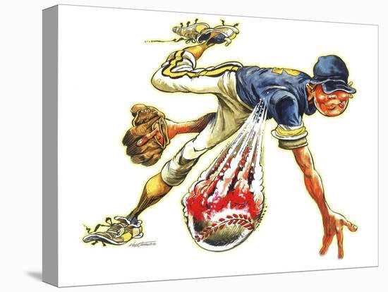 Baseball-Nate Owens-Stretched Canvas