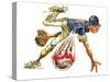 Baseball-Nate Owens-Stretched Canvas