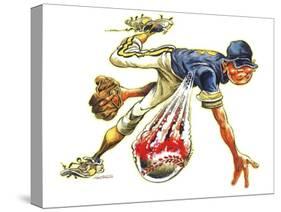 Baseball-Nate Owens-Stretched Canvas