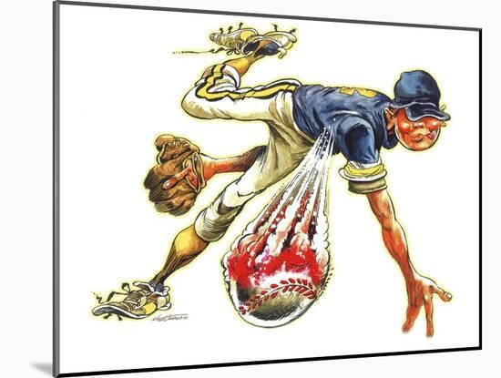 Baseball-Nate Owens-Mounted Giclee Print