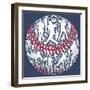 Baseball-Jim Baldwin-Framed Art Print