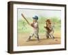 Baseball-Dianne Dengel-Framed Giclee Print