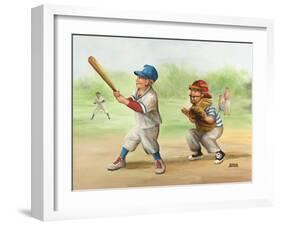 Baseball-Dianne Dengel-Framed Giclee Print