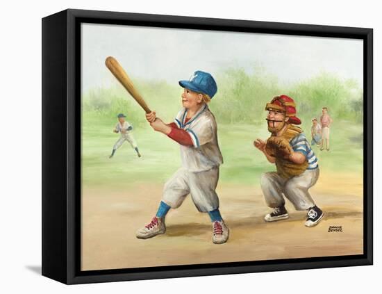 Baseball-Dianne Dengel-Framed Stretched Canvas