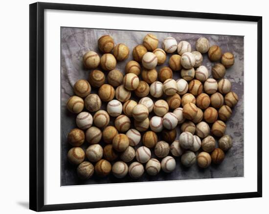 Baseballs-Jim Cornfield-Framed Photographic Print