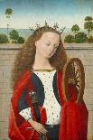 St. Catherine Standing in Front of a Wall-Baseler Schule-Giclee Print