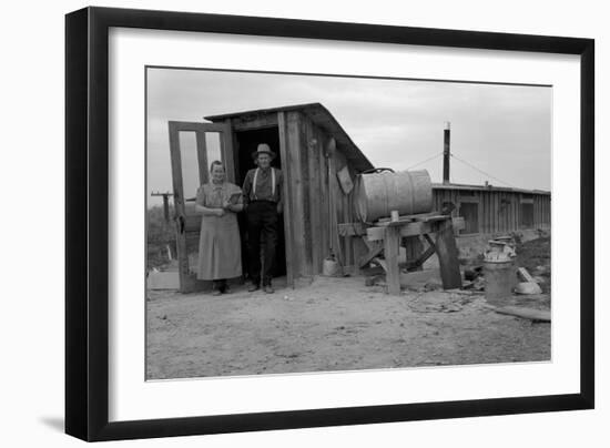 Basement Home-Dorothea Lange-Framed Art Print