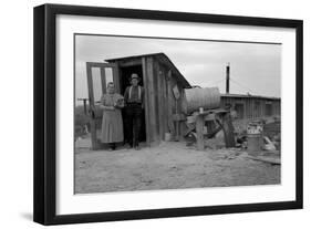 Basement Home-Dorothea Lange-Framed Art Print