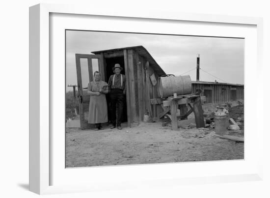 Basement Home-Dorothea Lange-Framed Art Print