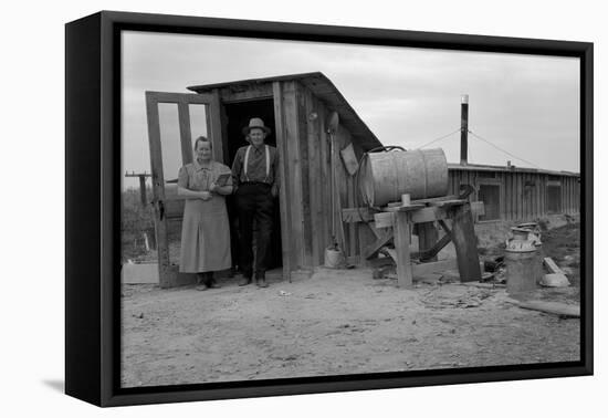 Basement Home-Dorothea Lange-Framed Stretched Canvas