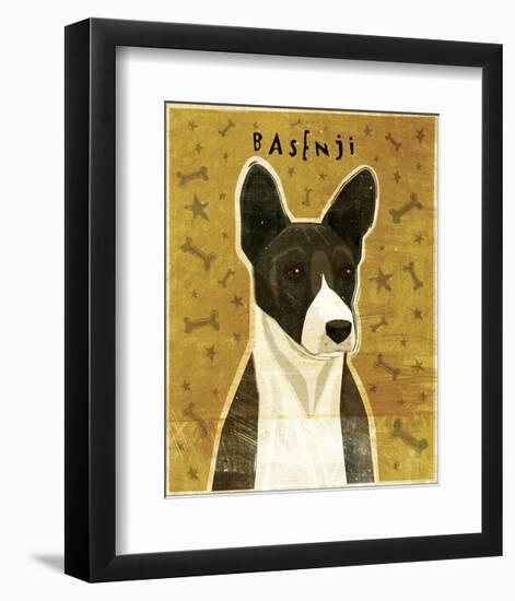 Basenji (Black)-John Golden-Framed Giclee Print