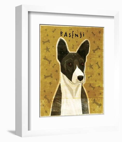 Basenji (Black)-John Golden-Framed Giclee Print