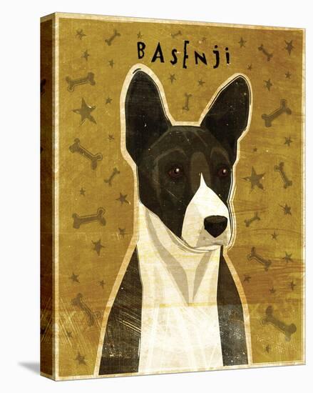 Basenji (Black)-John Golden-Stretched Canvas