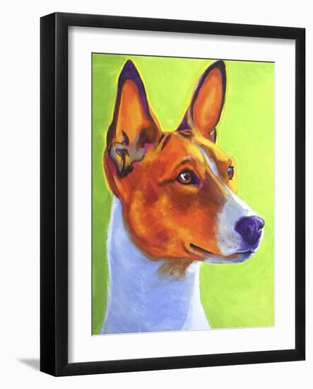 Basenji Burnt Orange-Dawgart-Framed Giclee Print