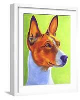 Basenji Burnt Orange-Dawgart-Framed Giclee Print