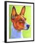 Basenji Burnt Orange-Dawgart-Framed Giclee Print