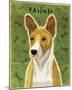 Basenji (Red)-John Golden-Mounted Giclee Print