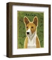 Basenji (Red)-John W^ Golden-Framed Art Print