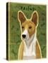 Basenji - Red-John W Golden-Stretched Canvas