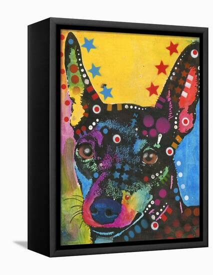 Basenji-Dean Russo-Framed Stretched Canvas