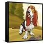 Bashful Basset-Kim Curinga-Framed Stretched Canvas