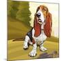 Bashful Basset-Kim Curinga-Mounted Art Print