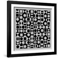 Basic Derivative, 2017, Simulated Woodblock-Peter McClure-Framed Giclee Print